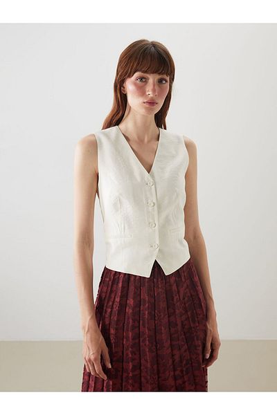 LC Waikiki V-Neck Modal Blended Women's Classic Vest