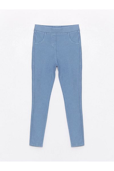 LC Waikiki Basic Girl's Tights Pants with Elastic Waist