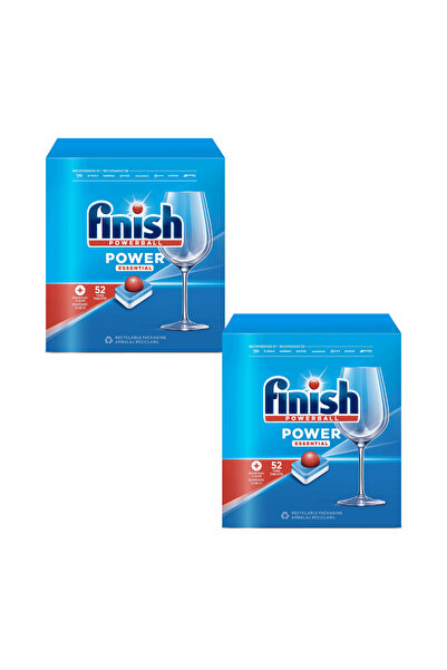 Finish Опаковка капсули за миялна машина, Power Essential, 2x52 бр., 104 пранета