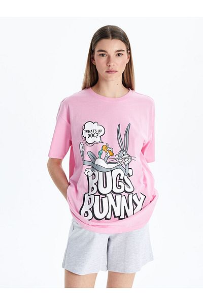 LC Waikiki Crew Neck Bugs Bunny Printed Women's T-Shirt