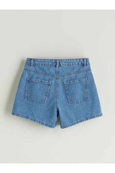 LC Waikiki New Season Stone Girls Jean Shorts - S5Pt08Z4