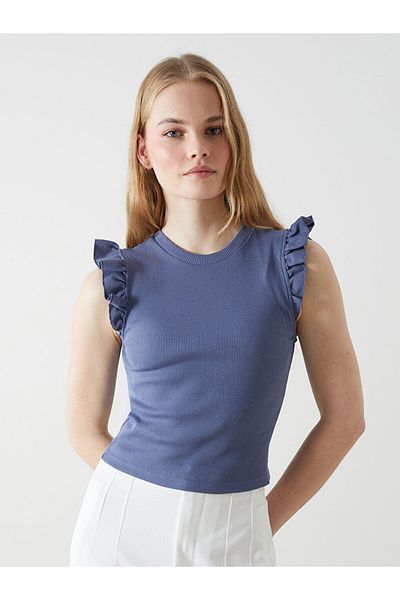 LC Waikiki Crew Neck Textured Women's Athlete