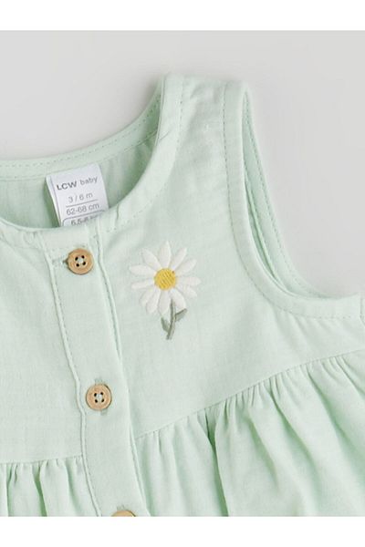 LC Waikiki Flower Embroidered Baby Girl Dress