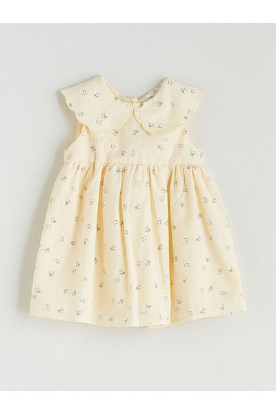 LC Waikiki Sari Bebe Collar Floral Baby Girl Dress