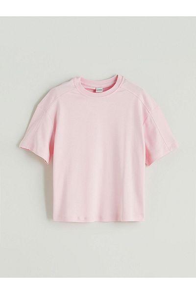 LC Waikiki Crew Neck Girls T-Shirt and Shorts