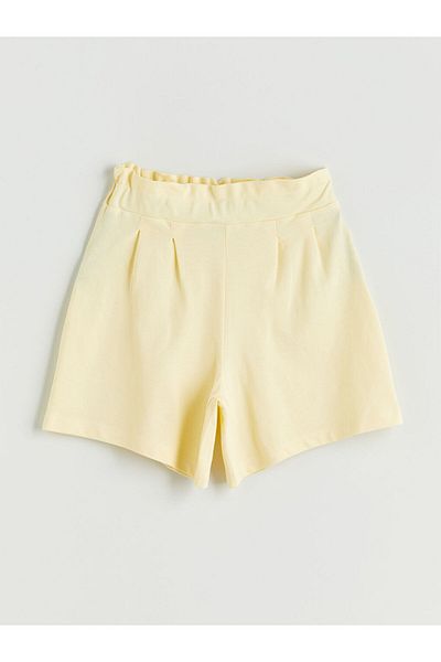 LC Waikiki Sari Beli Elasticated Girl's Shorts