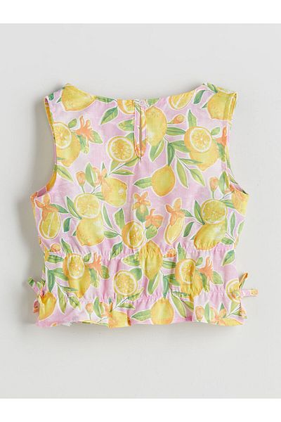 LC Waikiki New Season V Neck Girls Crop Blouse - S5Gc73Z4