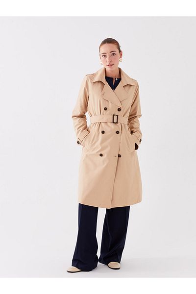 LC Waikiki Jacket Collar Women's Trench Coat