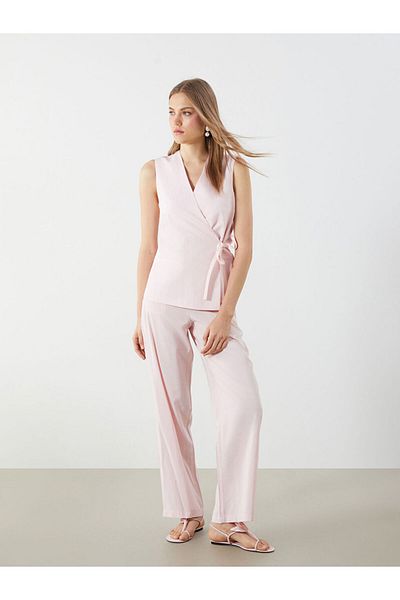LC Waikiki V-Neck Textured Women's Classic Vest