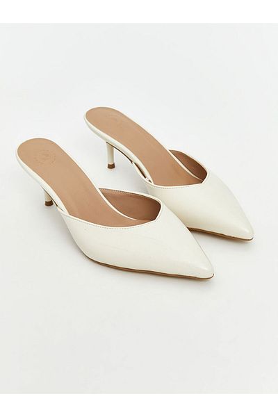 LC Waikiki Lcw Steps Beige Pointed Toe Women's Heeled Shoes