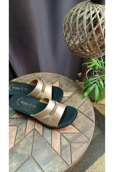ASUDE TESETTÜR Polex Zenne Stripe Stone Daily Slippers