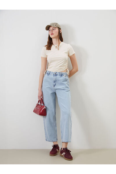 LC Waikiki بنطلون جينز نسائي فضفاض