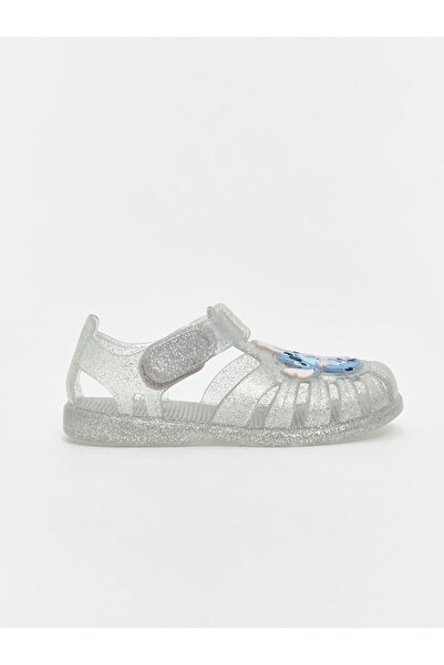 LC Waikiki LCW STEPS Renksiz Lilo ve Stitch Baskılı Kız Bebek Plaj Sandaleti