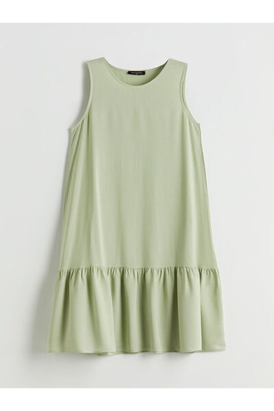 LC Waikiki Sparkling Selections from Shining Store |   Crew Neck Mini Dress