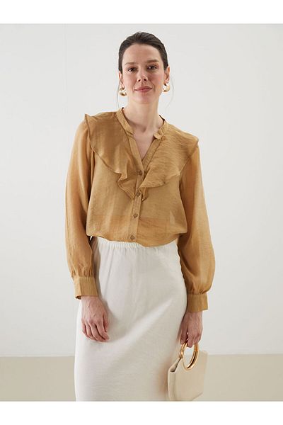 LC Waikiki Sari V-Neck Women's Blouse
