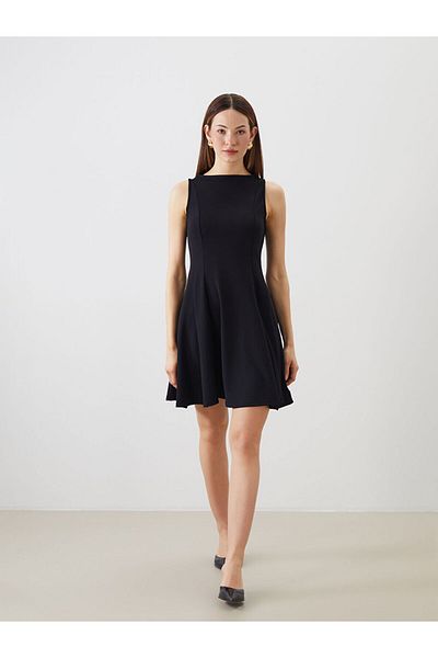 LC Waikiki Μίνι φόρεμα Crew Neck Peplum
