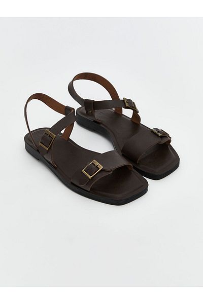 LC Waikiki Sandale de damă cu aspect de piele cu bretele încrucișate de sezon nou - S5LA48Z8