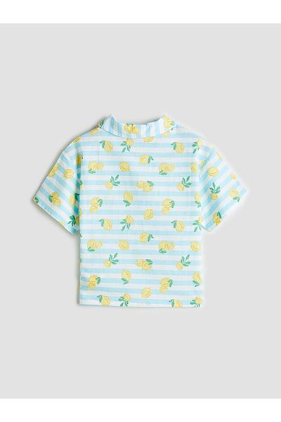 LC Waikiki Mixed Lemon Printed Girl's Shirt