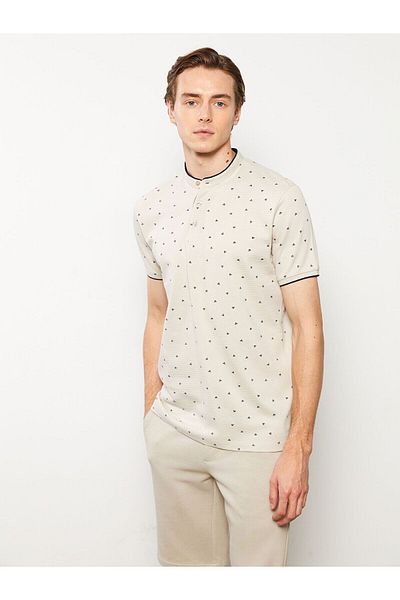 LC Waikiki Crew Neck Short Sleeve Patterned Men's T-Shirt