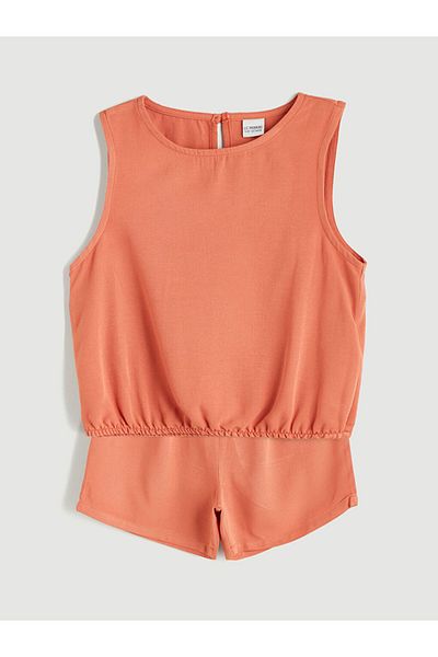 LC Waikiki Linen Blend Girl's Blouse and Shorts