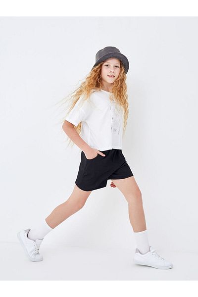LC Waikiki Girl's Shorts with Elastic Waist