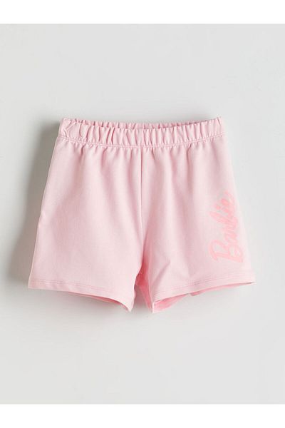 LC Waikiki Barbie Printed Girl's Shorts