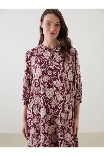 LC Waikiki New Season Baglamali Collar Floral Women's Dress - S5L689Z8
