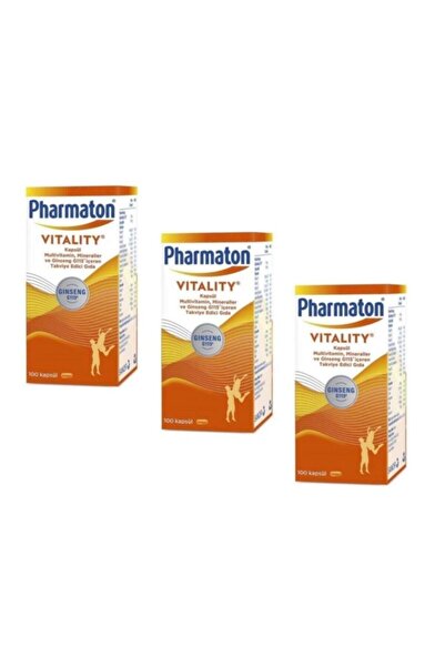 Pharmaton Vitality 100 Tablet 3 Adet
