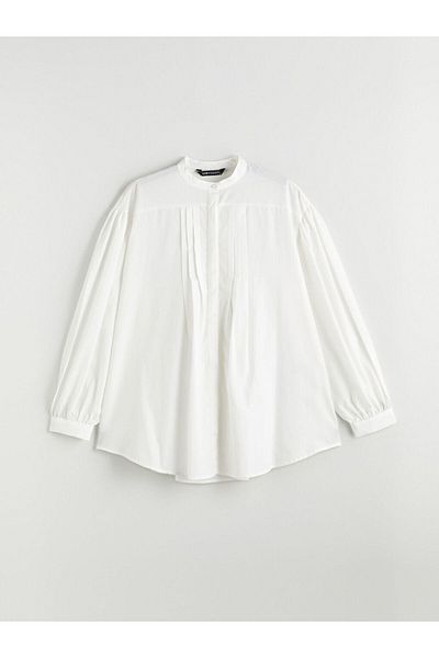 LC Waikiki Judge Collar Pleated Women's Shirt Tunic