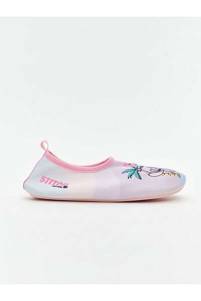 LC Waikiki Mixed Stitch and Angel Printed Girl's Sea Shoes