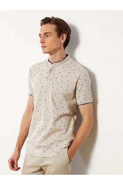 LC Waikiki Crew Neck Short Sleeve Patterned Men's T-Shirt