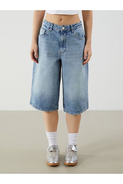 LC Waikiki Sort de blugi pentru femei Bermuda Fit sezon nou - S5O789Z8
