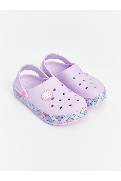 LC Waikiki Girl's Beach Sandals with Printed Sole and Light