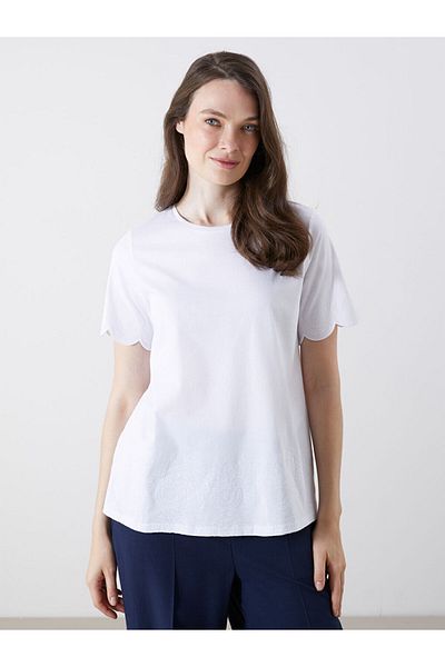 LC Waikiki Tricou de damă cu detaliu din dantelă