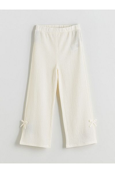 LC Waikiki New Season Elastic Waist Bow Detailed Girls' Pants - S5Qc17Z4