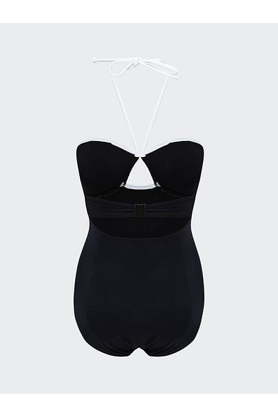 LC Waikiki Costum de baie pentru damă cu gât drept cu detaliu de sezon nou - S5L804Z8