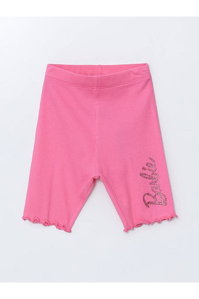 LC Waikiki Barbie Printed Girls' Leggings with Elastic Waist