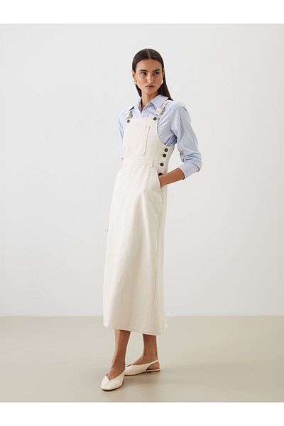 LC Waikiki Square Collar Jean Salopet