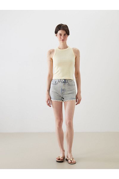 LC Waikiki Women's Athlete with Crew Neck Stones