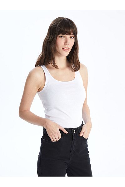 LC Waikiki Women's U-Neck Plain Undershirt