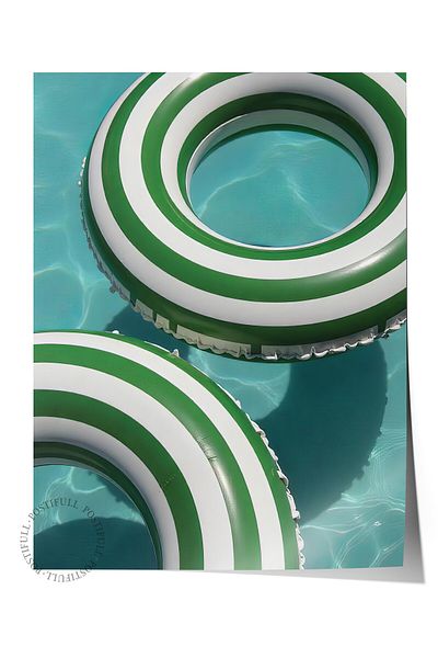 Postifull Poster de perete fără încadrare, Sea Ring, Fotografie, Poster de culoare verde, Selecția de vară 2025, NR:109652