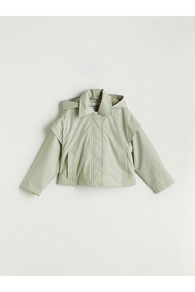 LC Waikiki Hooded Girl's Medium Thick Coat