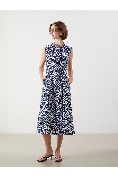 LC Waikiki New Season Regular Fit Patterned Shirt Dress - S5M301Z8