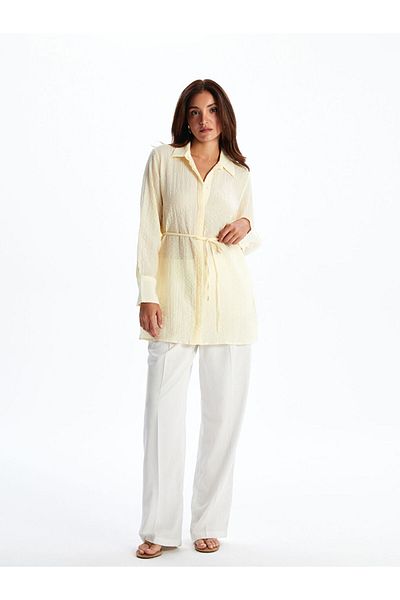 LC Waikiki Vanilla Textured Women's Shirt Tunic