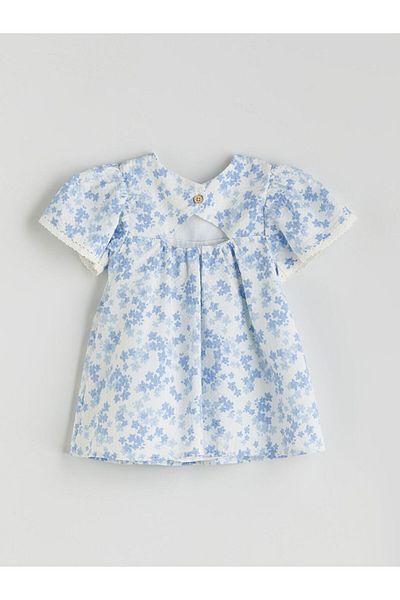 LC Waikiki New Season Crew Neck Floral Baby Girl Dress - S5Qk56Z1