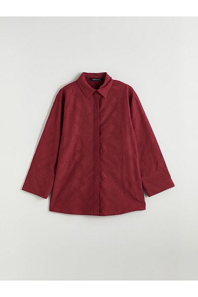 LC Waikiki Women's Textured Shirt Tunic