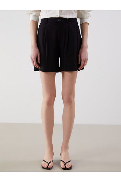LC Waikiki Standard Fit Linen Blend Women's Shorts