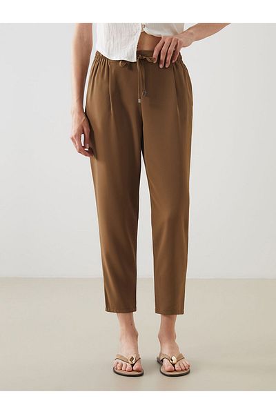 LC Waikiki Pantaloni de damă cu tăietură morcov cu talie elastică