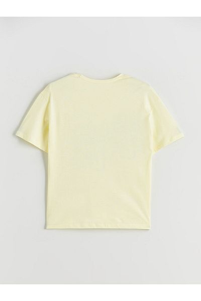 LC Waikiki Sari Crew Neck Girl's T-Shirt