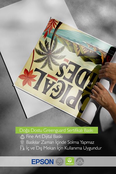 Postifull Frameless Wall Poster, Tropical Tides, Illustration, Maximalist, Colorful Color Poster, Summer 2025